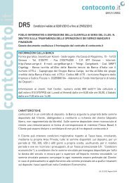 Prospetto informativo Banca Carige Contoconto.it (PDF) - Sos Tariffe