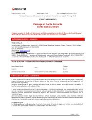 Prospetto informativo UniCredit Genius Smart (PDF) - Sos Tariffe