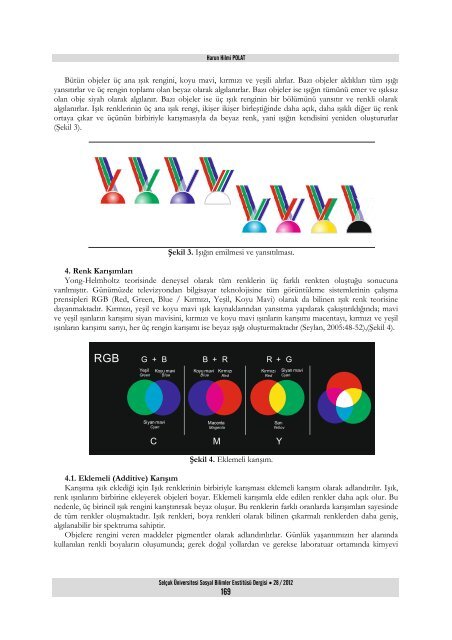 Renk Teorisi ve Temel YanÄ±lgÄ±lar - sosyal bilimler enstitÃ¼sÃ¼ - SelÃ§uk ...
