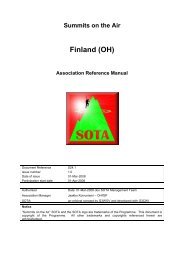 Summits on the Air Finland (OH) Association Reference ... - SOTA!