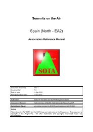 EA2 Association Reference Manual, updated 1st Oct 2010 - SOTA!