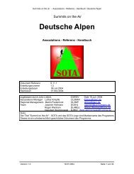 Deutsche Alpen - SOTA!