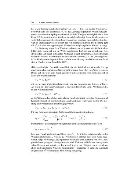 1 Wind, Wasser, Wellen - Numerische Physik: Modellierung ...