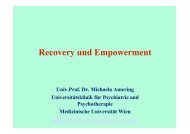 Univ. Prof. Dr. Michaela Amering Recovery und ... - Soteria Bern