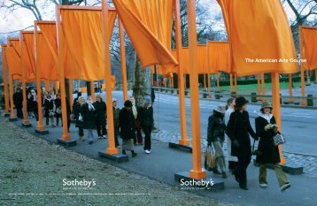 The American Arts Course - Sotheby's Institute of Art