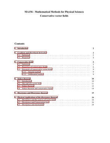 Conservative vector fields