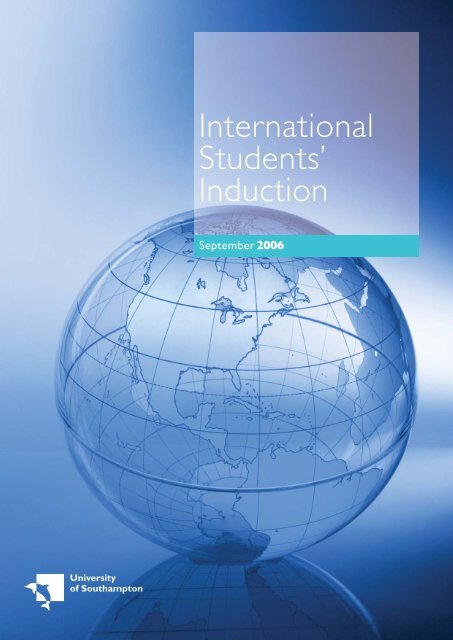 International Students' Induction - University of Southampton