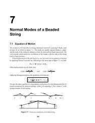 7 Normal Modes of a Beaded String - University of Southampton