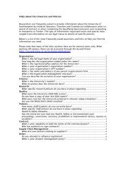 FAQs about the University and Policies Researchers are frequently ...