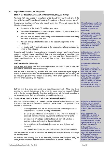 Full guide to Consultancy Policy May 2006 Page 1 - University of ...