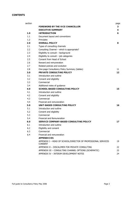 Full guide to Consultancy Policy May 2006 Page 1 - University of ...