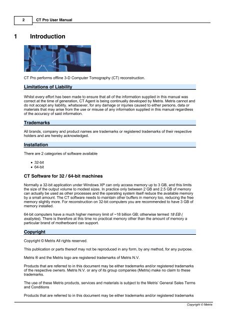 CT Pro User Manual - University of Southampton