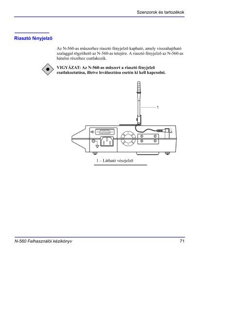 Az N-560-as mûszer használata - Covidien