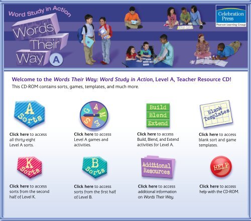 Welcome to the Words Their Way: Word Study in Action, Level A ...
