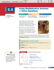 Using Multiplicative Inverses to Solve Equations - LeMars ...