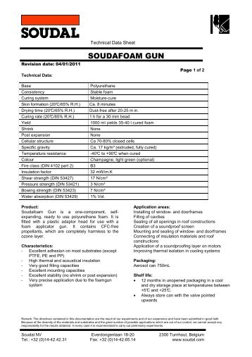 Technical Data Sheet - UKSealants