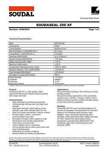 Technical Data Sheet - Soudal