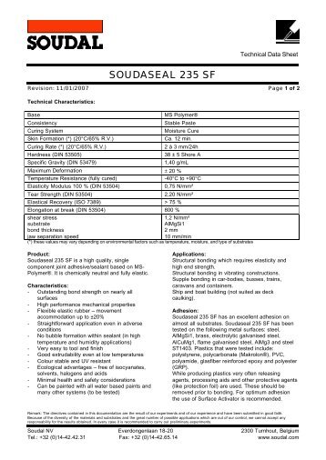 SOUDASEAL 235 SF - Soudal