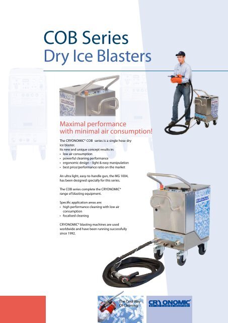 Dry ice blasting machine - CRYONOMIC