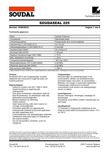 SOUDASEAL 225 - Soudal Window System