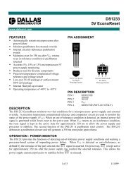 DS1233 Datasheet Download From IC-ON-LINE.CN - SOS electronic