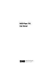 SACD-Player 745 Player 745 Player 745 User Manual ... - Soulution