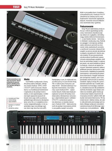 Korg TR Music Workstation - Mega Music