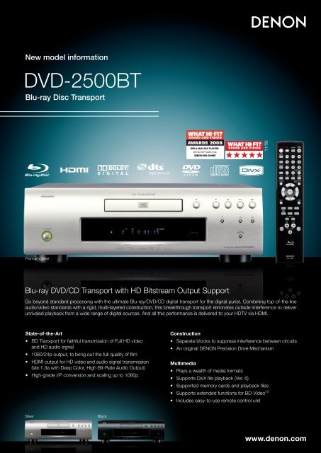 DVD-2500BT - Sound Hi Fi