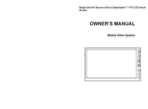 Download VIR-7000 Owner Manual - Soundstream