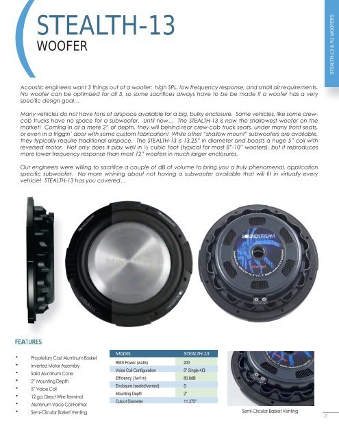 2009 Catalog - Soundstream