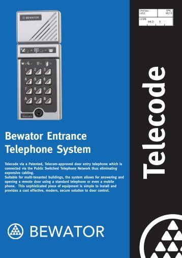 bewator telecode (Page 2) - SourceSecurity.com