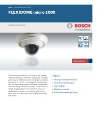 Bosch VUC-1055-F221 Dome cameras product datasheet