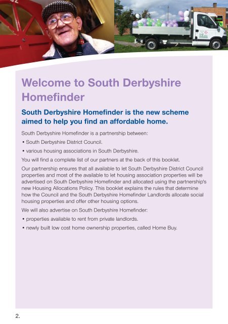 Homefinder Booklet (2598KB) - South Derbyshire District Council