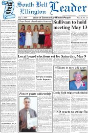 Sullivan to hold meeting May 13 - South Belt-Ellington Leader