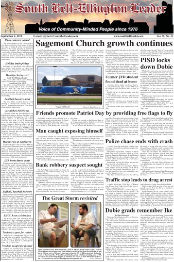 Sagemont Church growth continues - South Belt-Ellington Leader