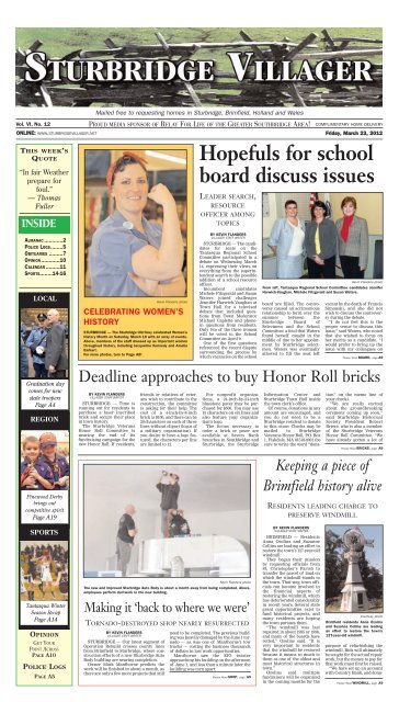 Sturbridge 7 27 07 Page 1 Southbridge Evening News