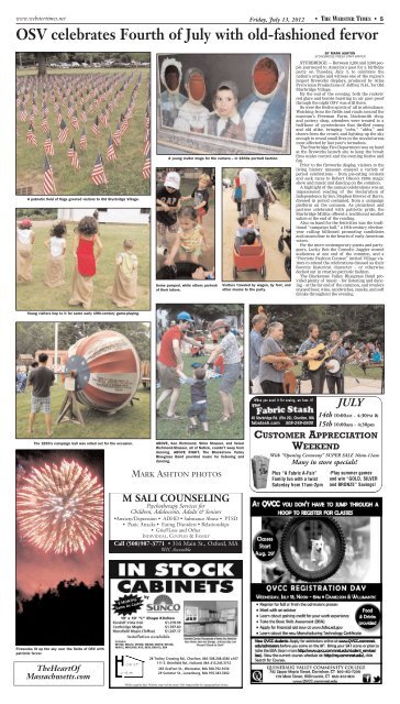 friday july 13 - Southbridge Evening News