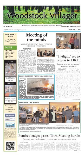 May 17, 2013 - Stonebridge Press and Villager Newspapers