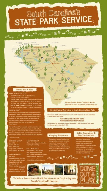 21871 State Parks Tear off Sheet Æ - SC State Parks