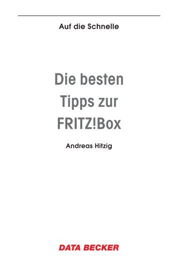 Die besten Tipps zur FriTz!Box - Data Becker