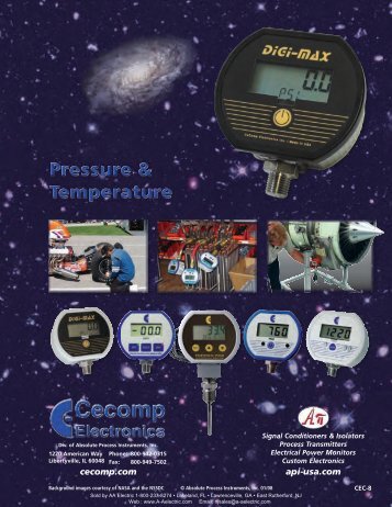 Cecomp Gauges Catalog - AA Electric