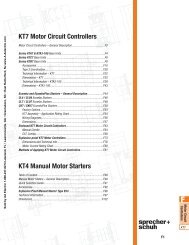KT7 Motor Circuit Controllers KT4 Manual Motor Starters - AA Electric
