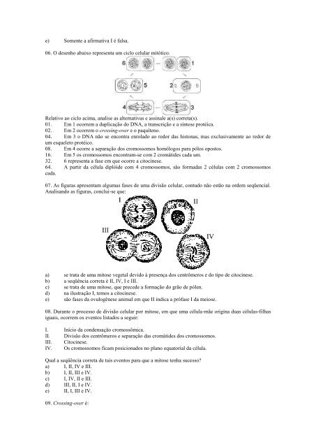 REVISÃO FINAL – BIOLOGIA – 1° SÉRIE 01. No núcleo celular ...