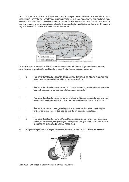 EXERCÍCIOS DE GEOGRAFIA 1.° ANO 01. A regionalização do ...