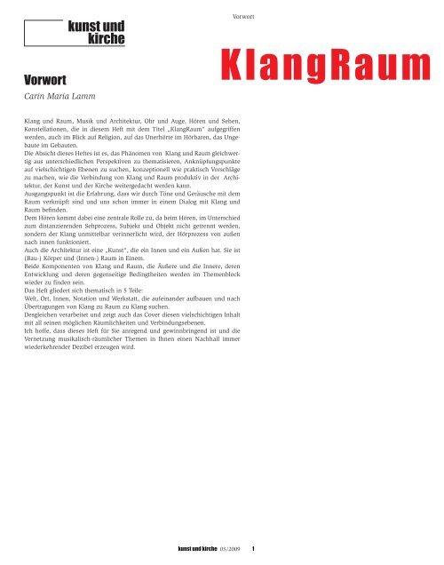 2009-03: KlangRaum