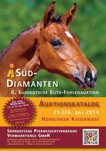 Elite-Fohlenauktion am 26. Juli 2014 in Nördlingen