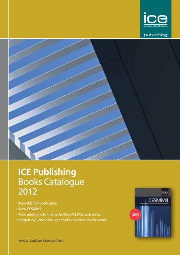 ICE Publishing Books Catalogue 2012 - ICE Virtual Library