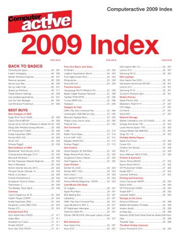 2009 Index - Computeractive