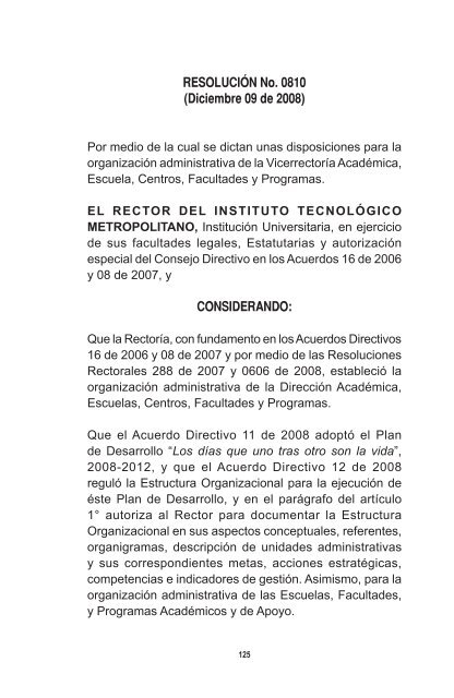 Reglamento Estudiantil - Instituto TecnolÃ³gico Metropolitano