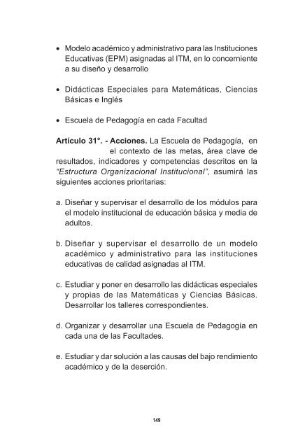 Reglamento Estudiantil - Instituto TecnolÃ³gico Metropolitano